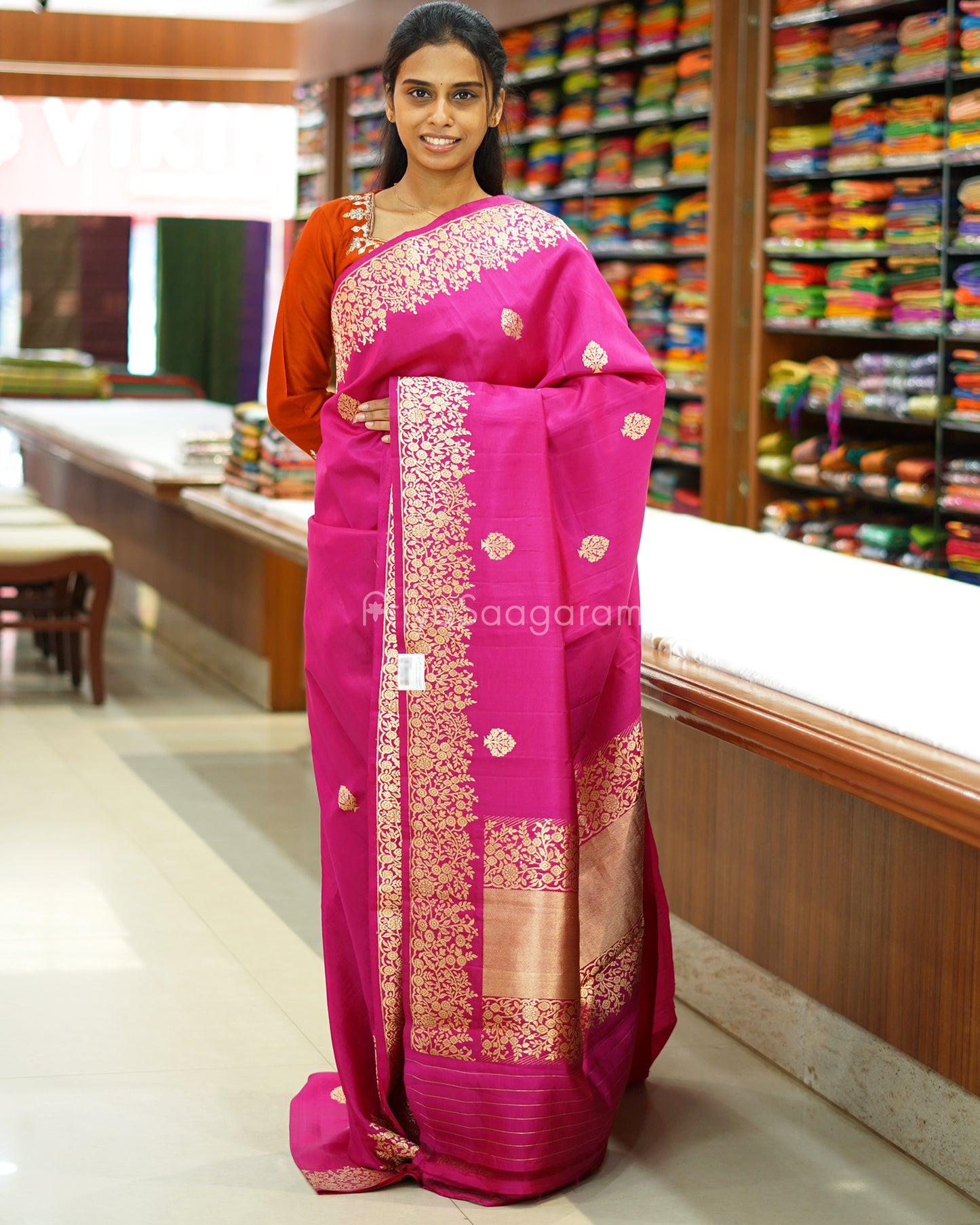 Rani Pink Raw Mango Silk - PC3594