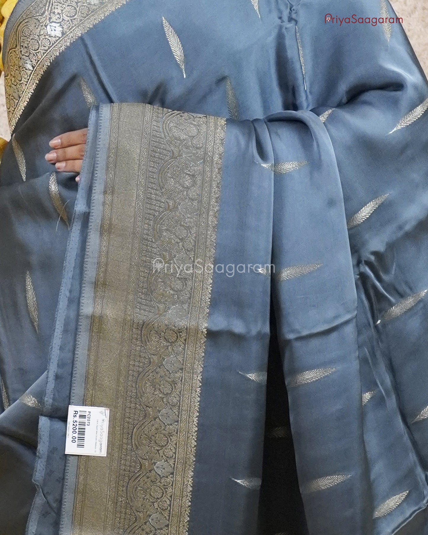 Steel Grey Satin Katan - PC2073