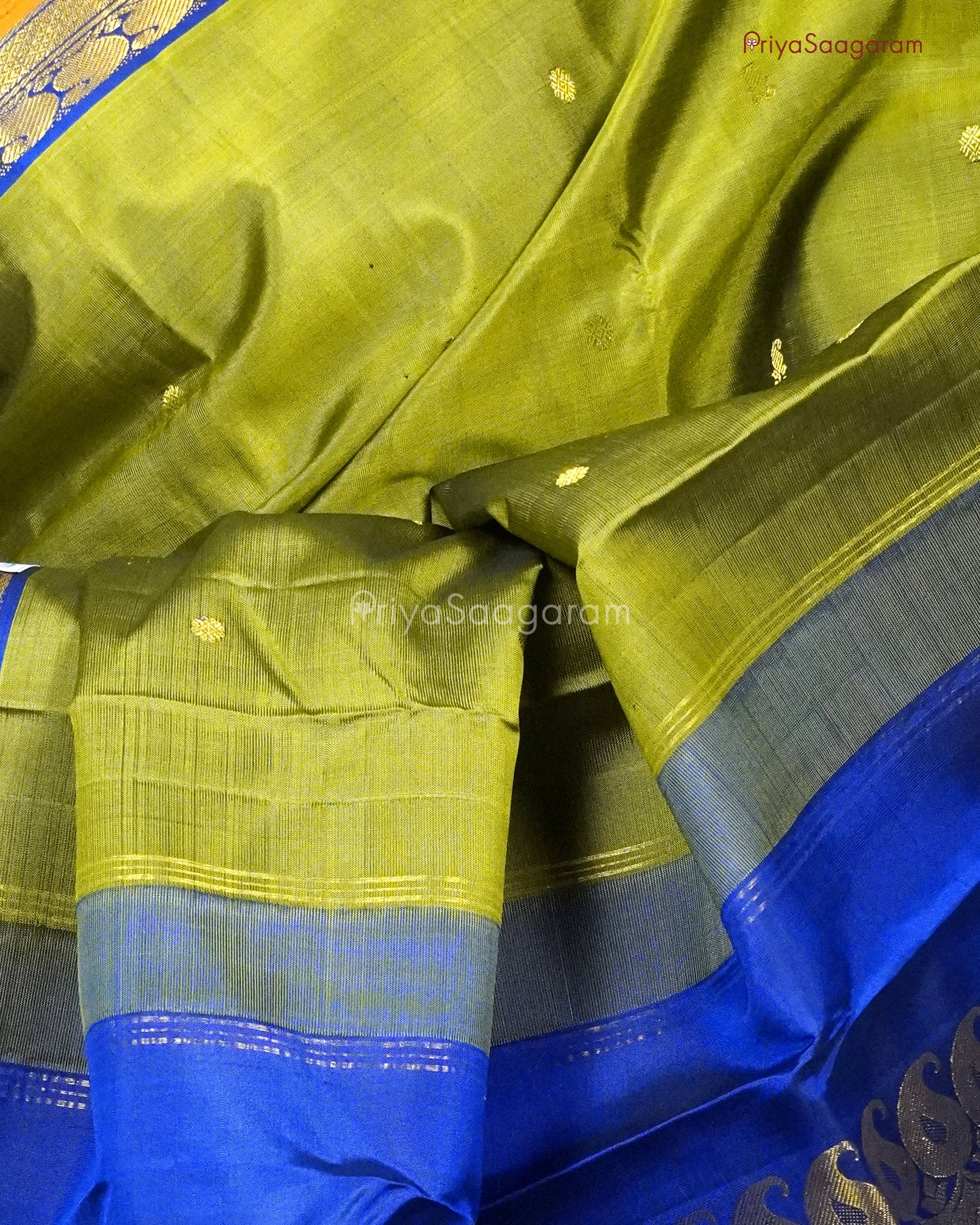 Baby Mango Leaf Kanchipuram - L3351
