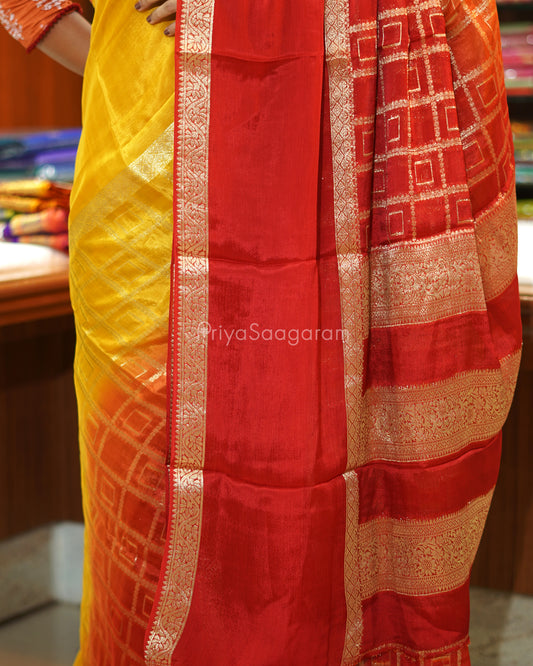 Red Yellow Russian Silk - PE362