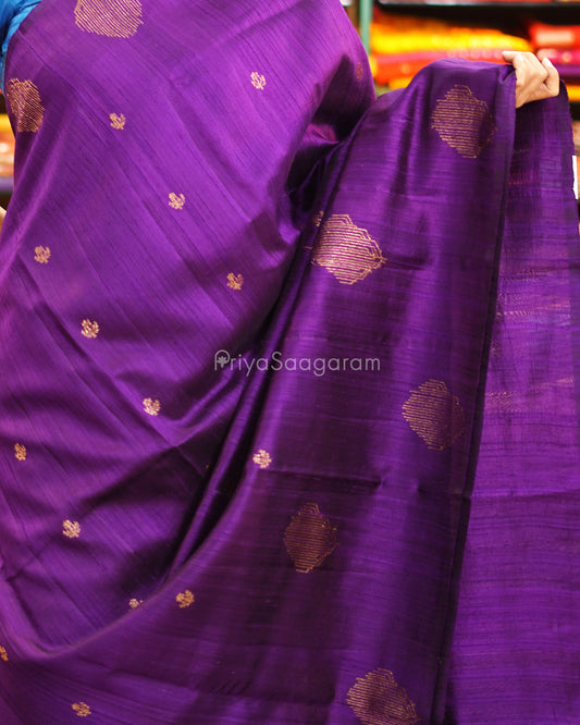 Wine Purple Matka Silk - PE5817