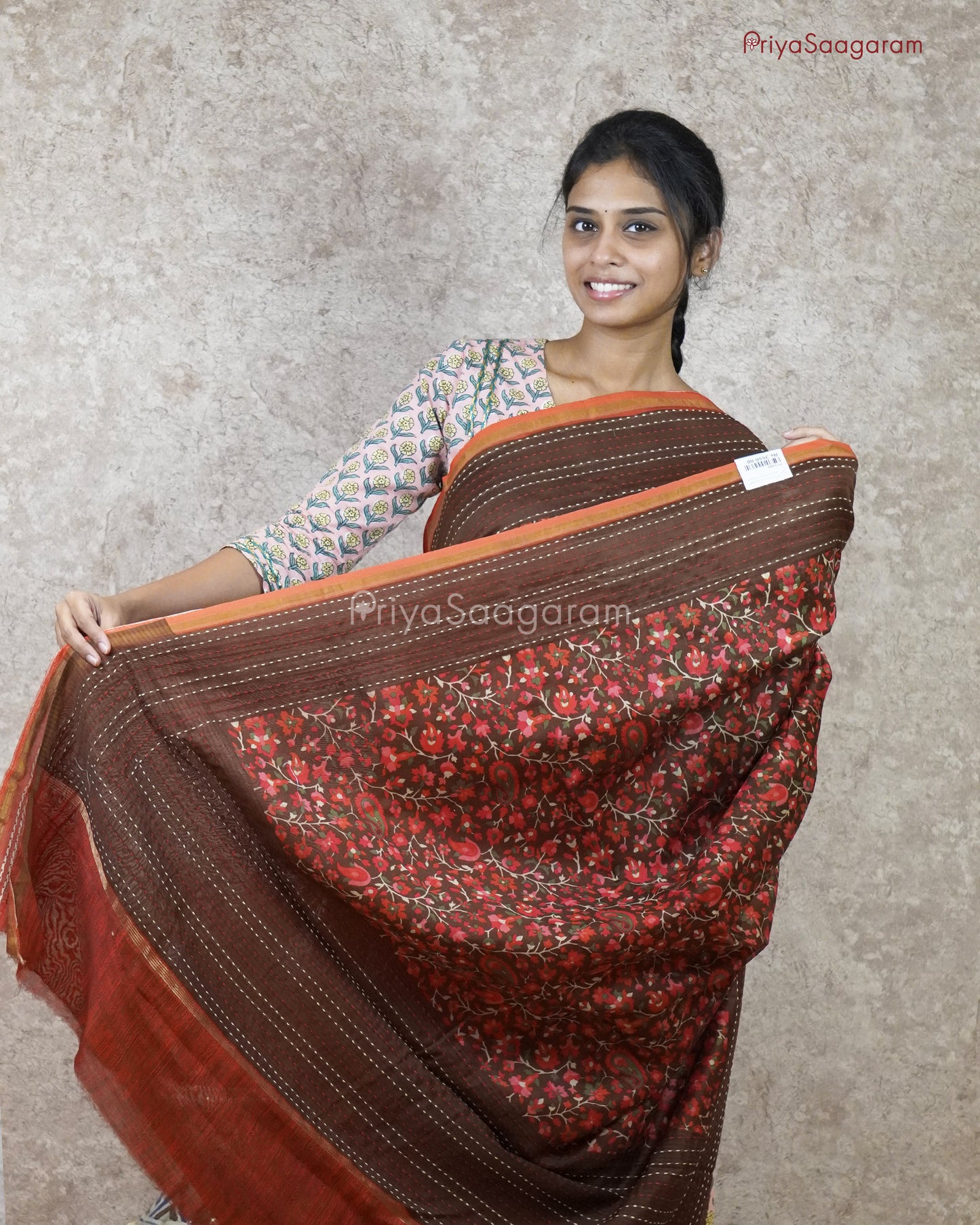 Bright Floral Chanderi - PC1365
