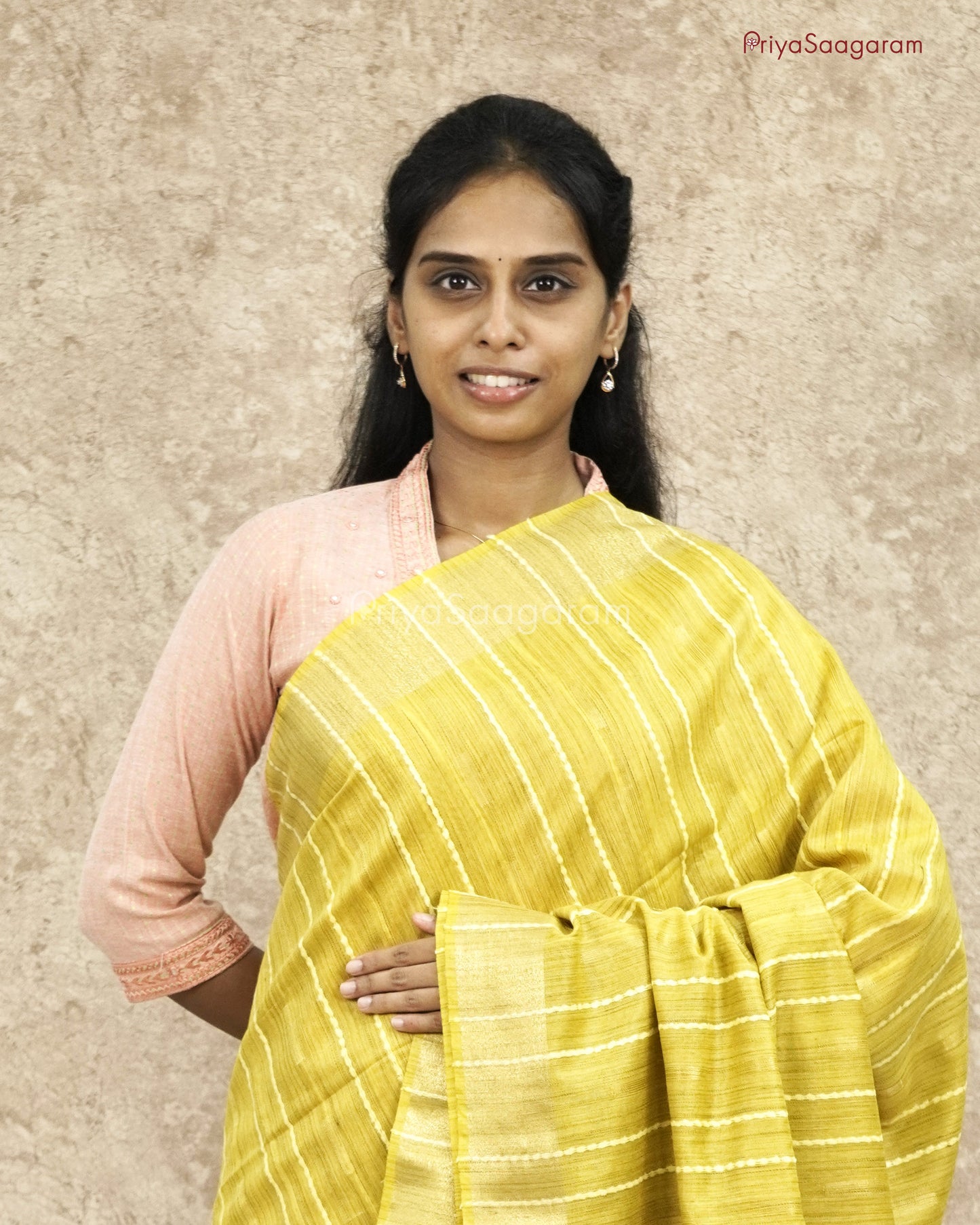 Yellow Embroidery Summer Cotton - PD71