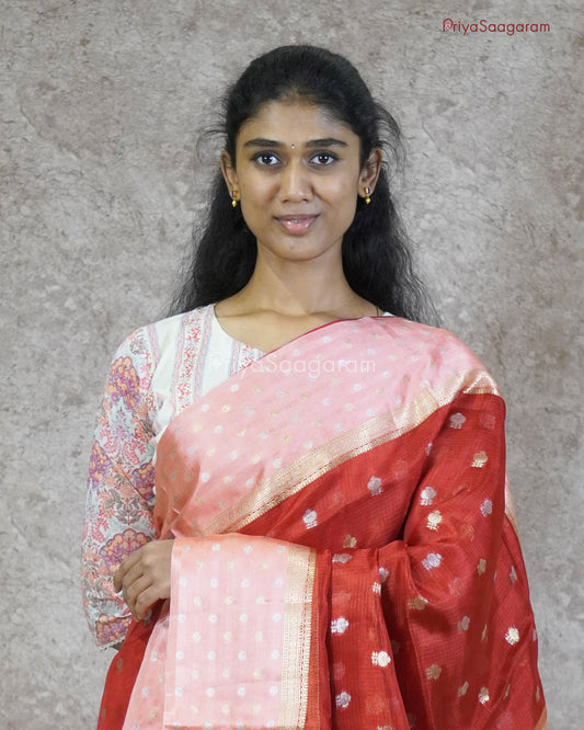 Bright Red Silk Kota - PC3223