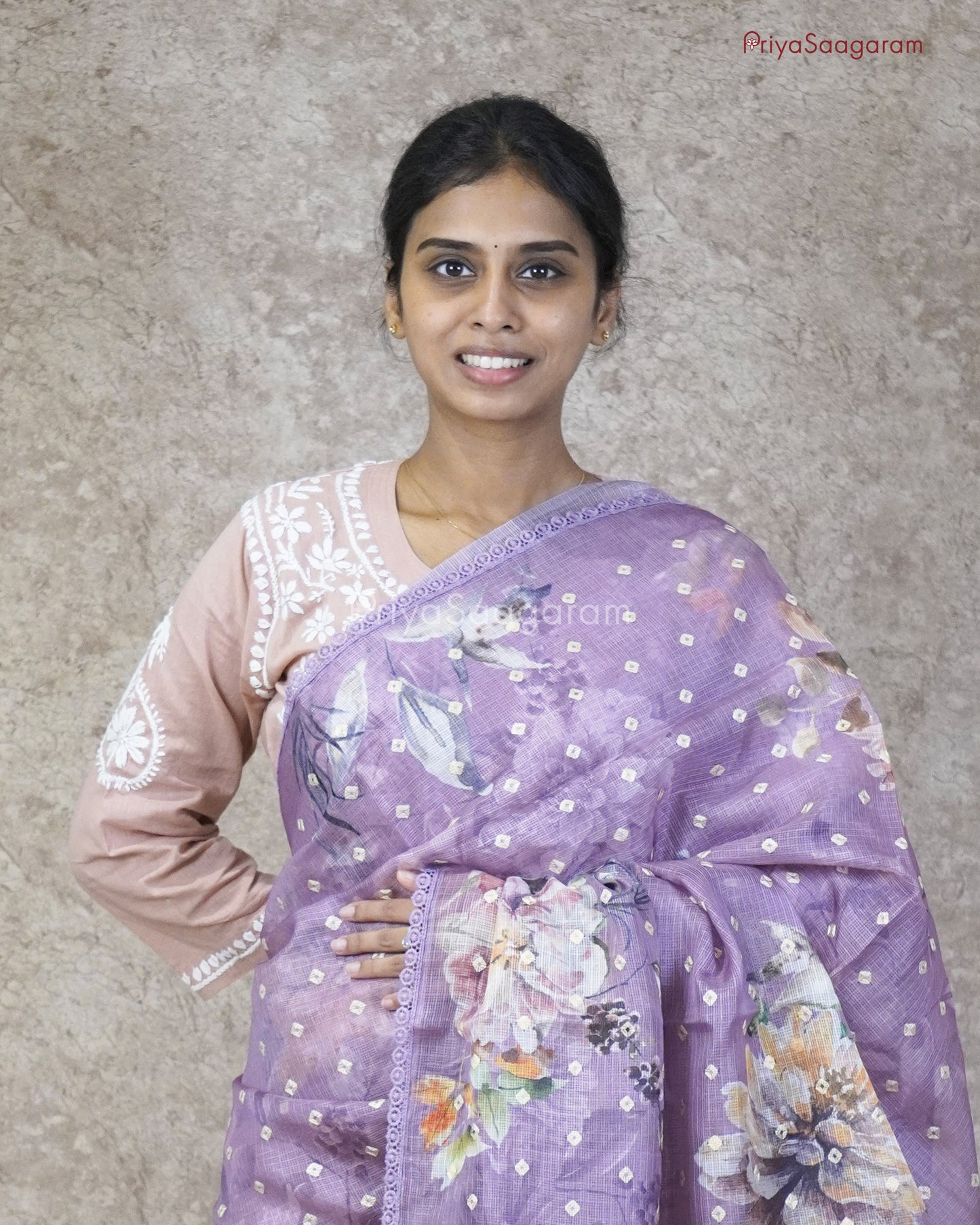 Orchid Lavender Floral Kota - PC3556