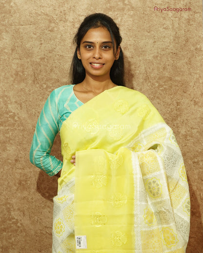 Light Yellow Chiniya Silk - PD1076