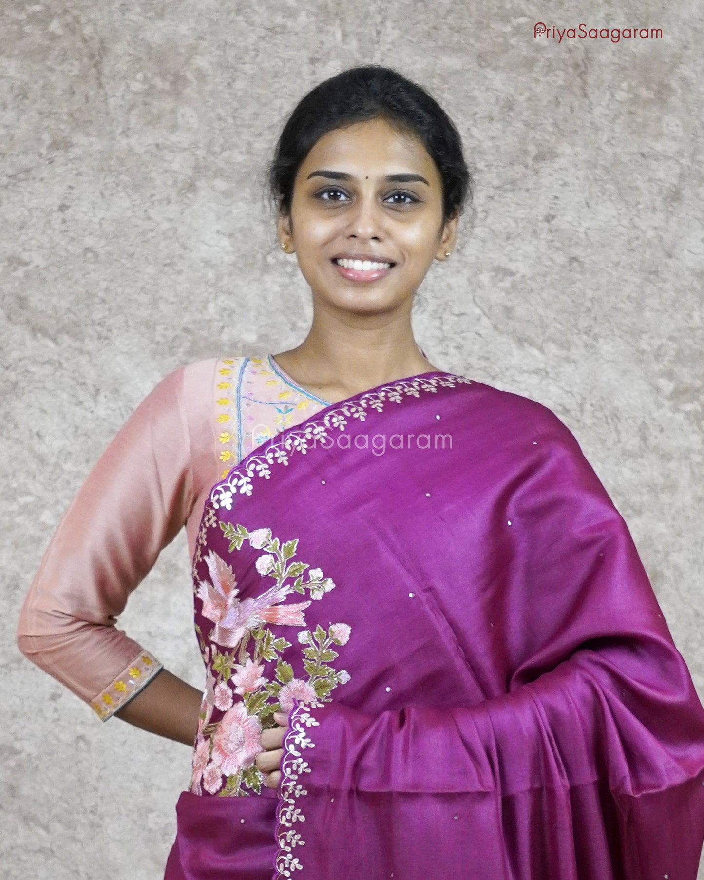 Vaadamalli Embroidery Tussar - PC2676