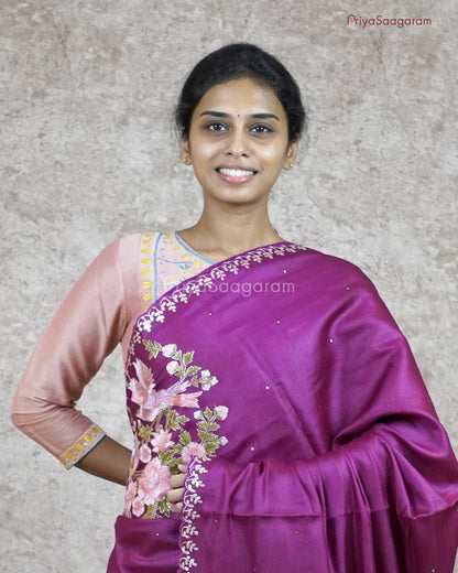 Vaadamalli Embroidery Tussar - PC2676