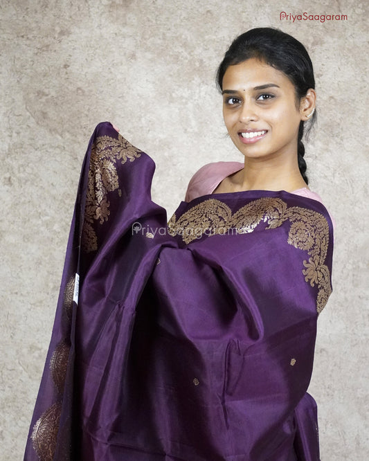 Deep Purple Raw Mango Silk - PC559