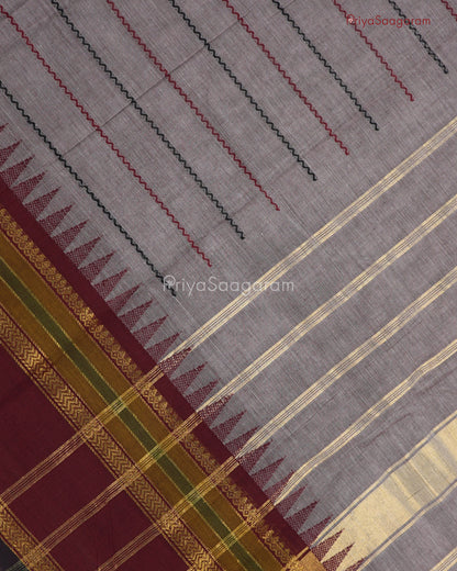 Grey Veldhari Chettinad Cotton - N97
