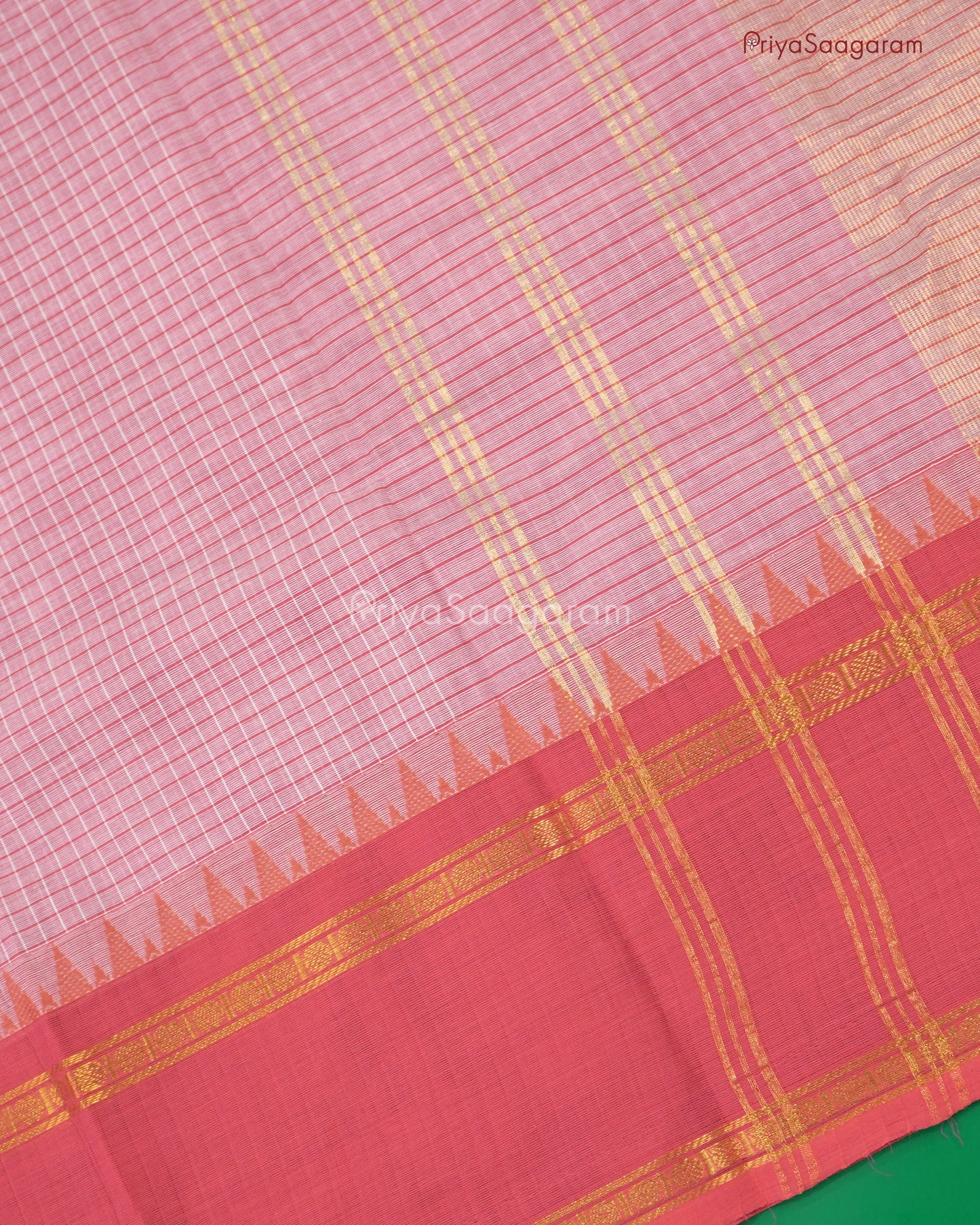 Rose Pink Chettinad Cotton - N95