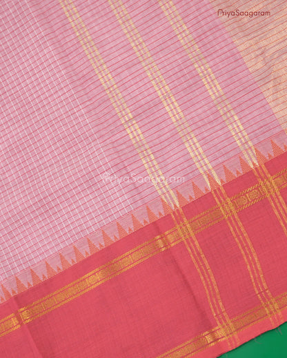 Rose Pink Chettinad Cotton - N95