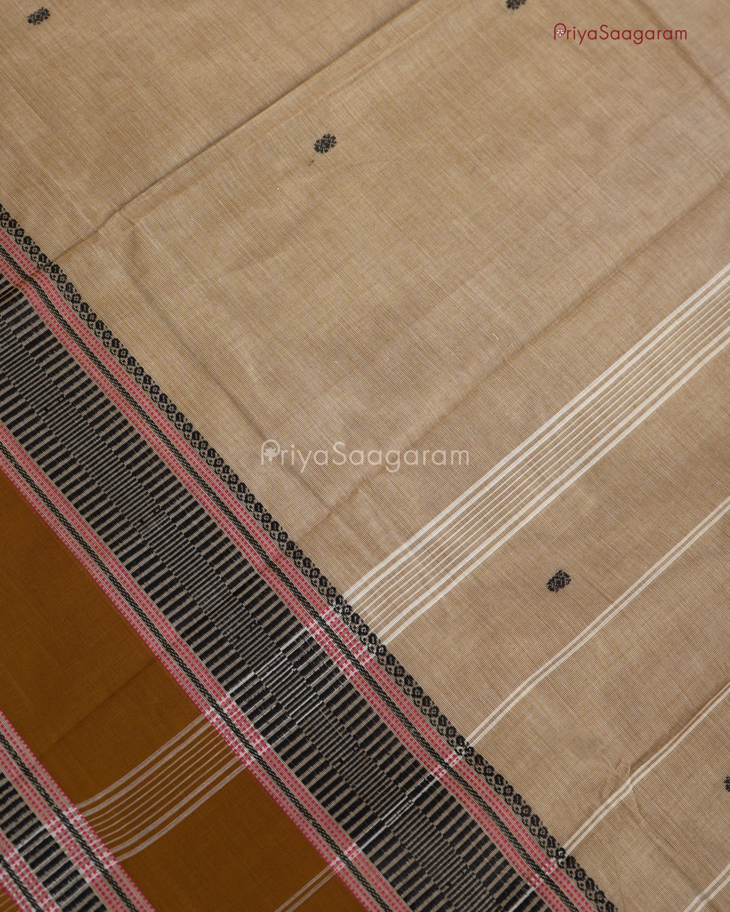 Sand Beige Handloom Cotton - M15193