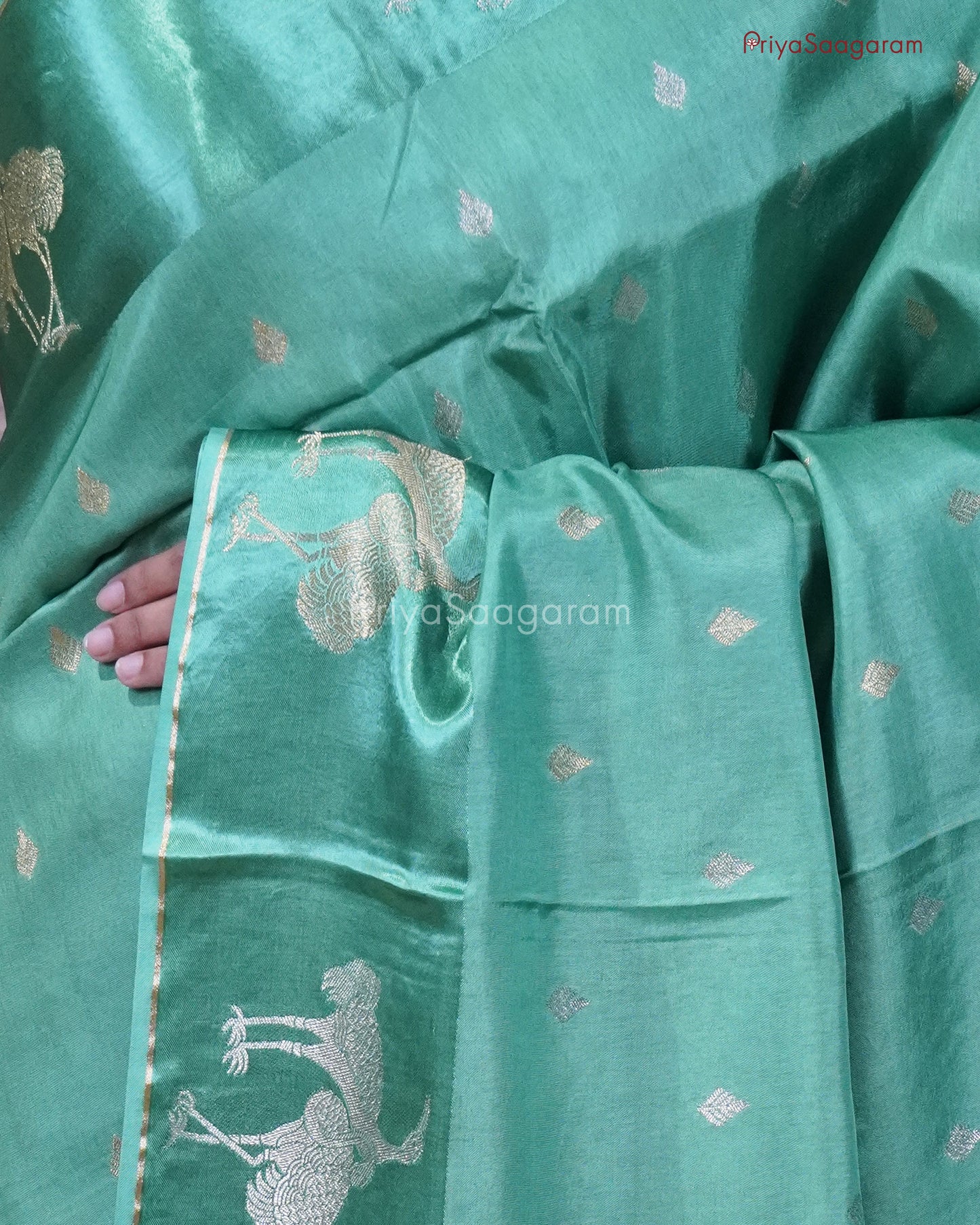 Shelly Green Satin Katan - PC4570