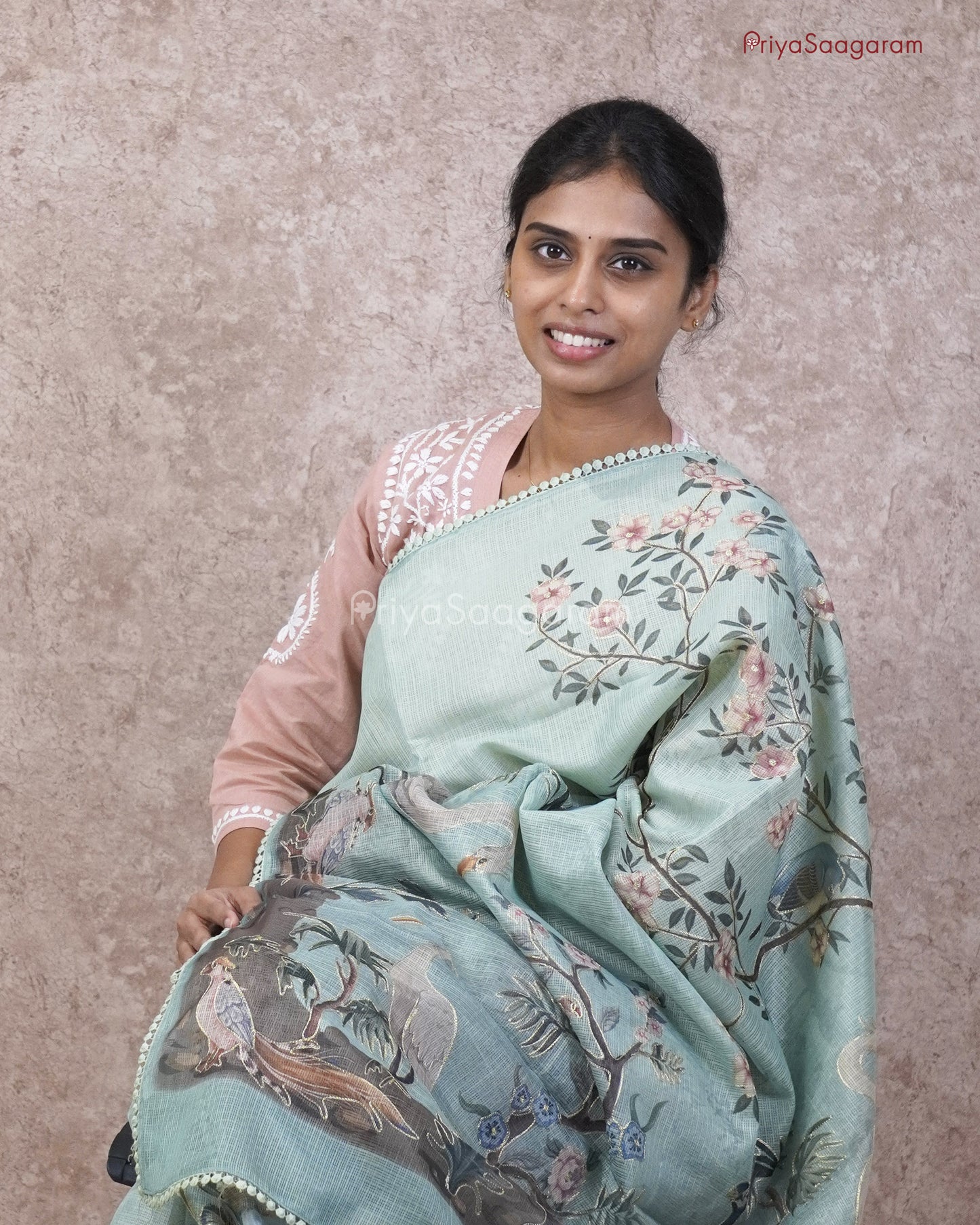 Powder Blue Vanasingaram Kota - PC3301