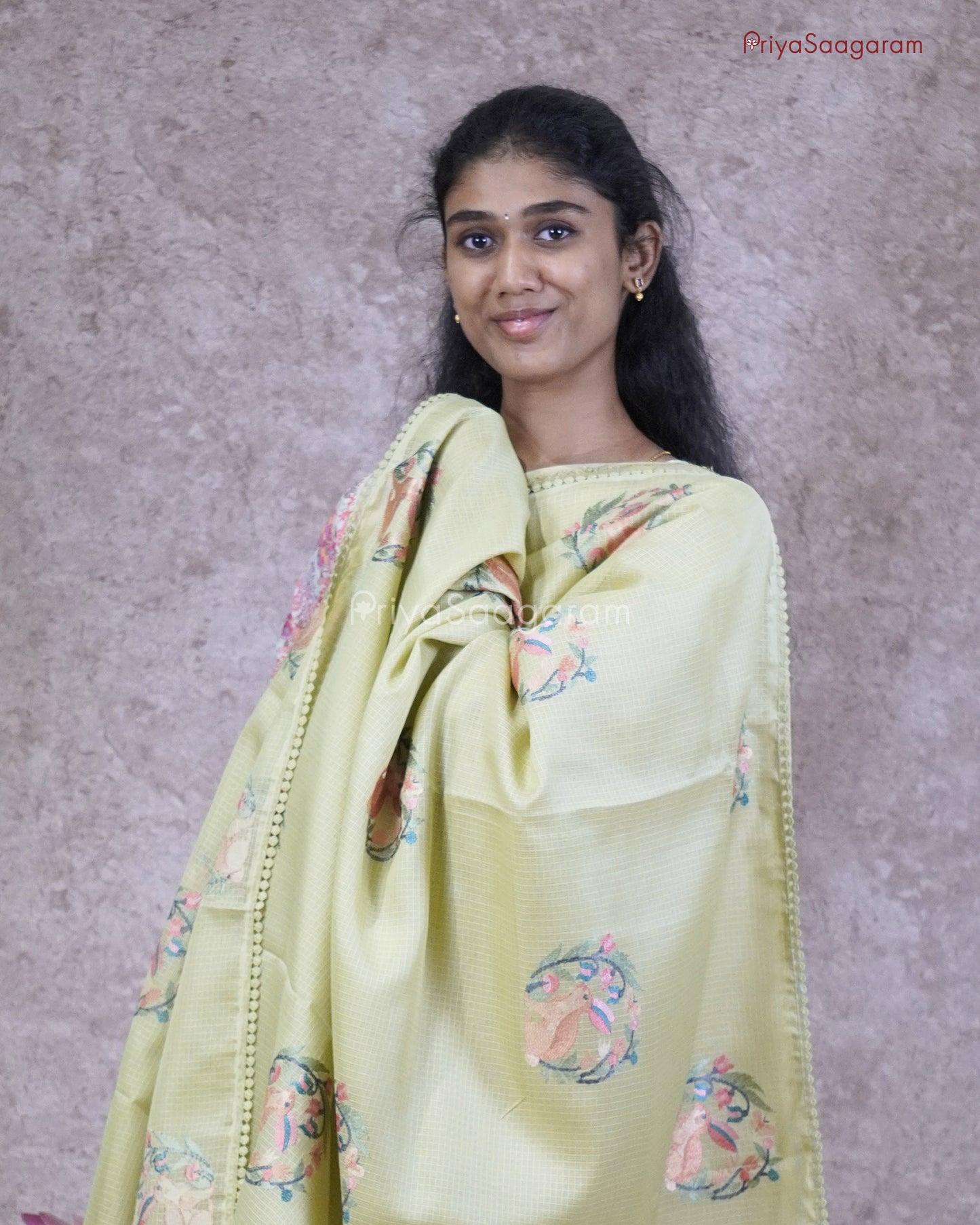 Green Embroidery Kota - PC3571