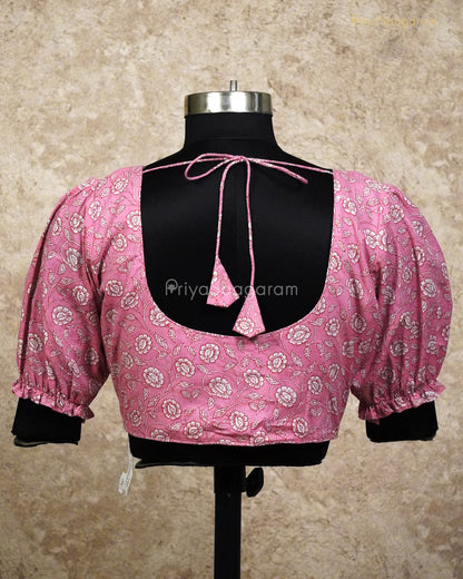 Baby Pink Readywear Blouse - L3107