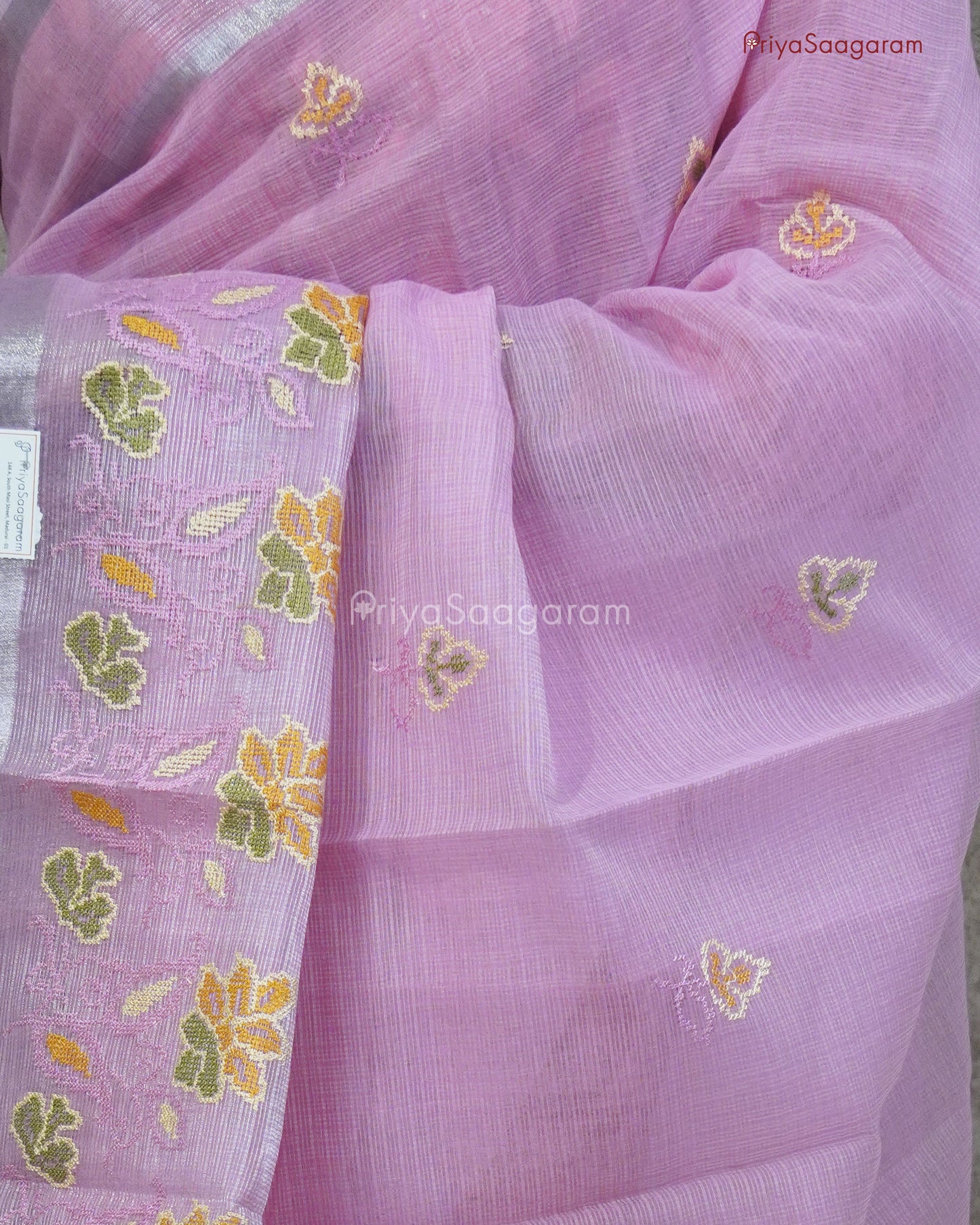Ballet Pink Embroidery Kota - PC3613
