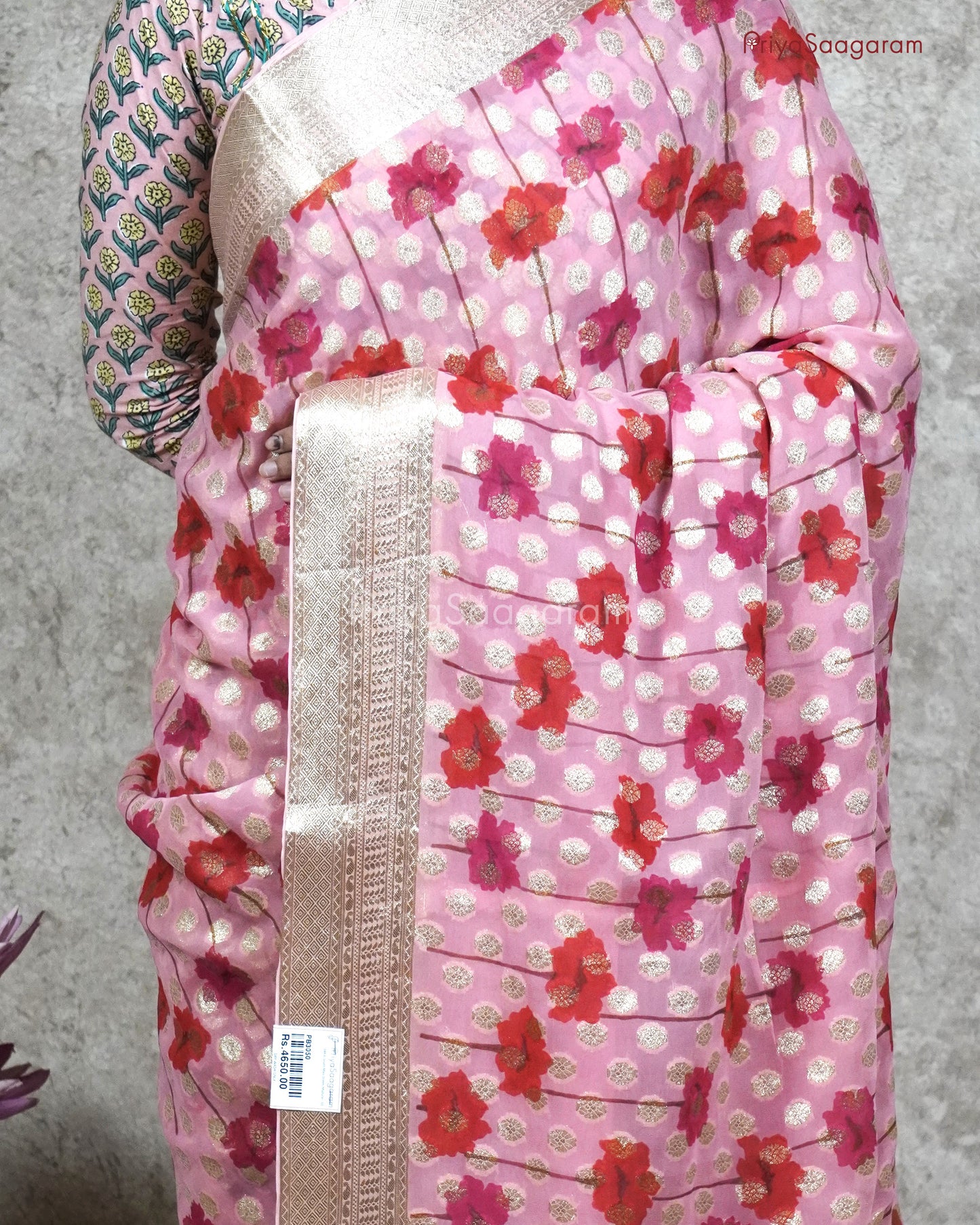 Baby Pink Georgette - PB3050