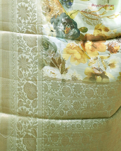 Lime Green Chiniya Silk - PB1854