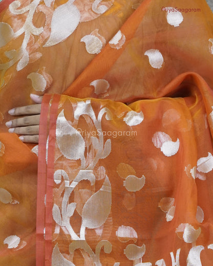 Bronze Zari Organza - PC3455