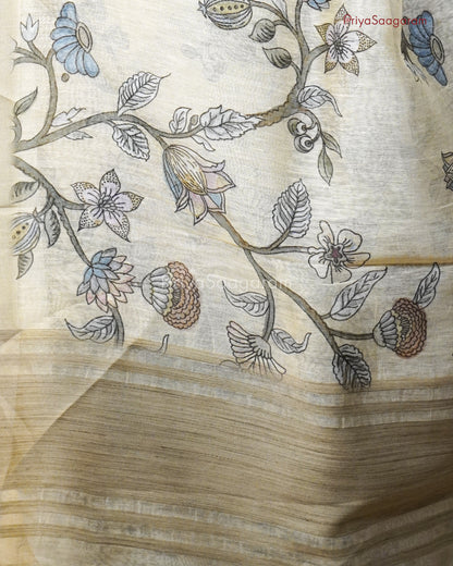 Cream White Pure Linen - PB1777