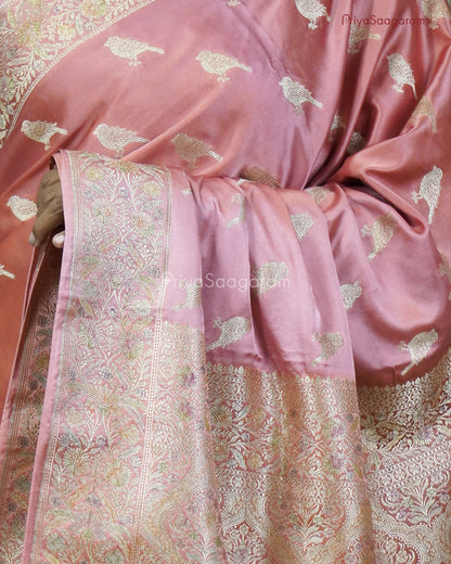 Pastel Pink Kuruvi Katan Silk - PC3641