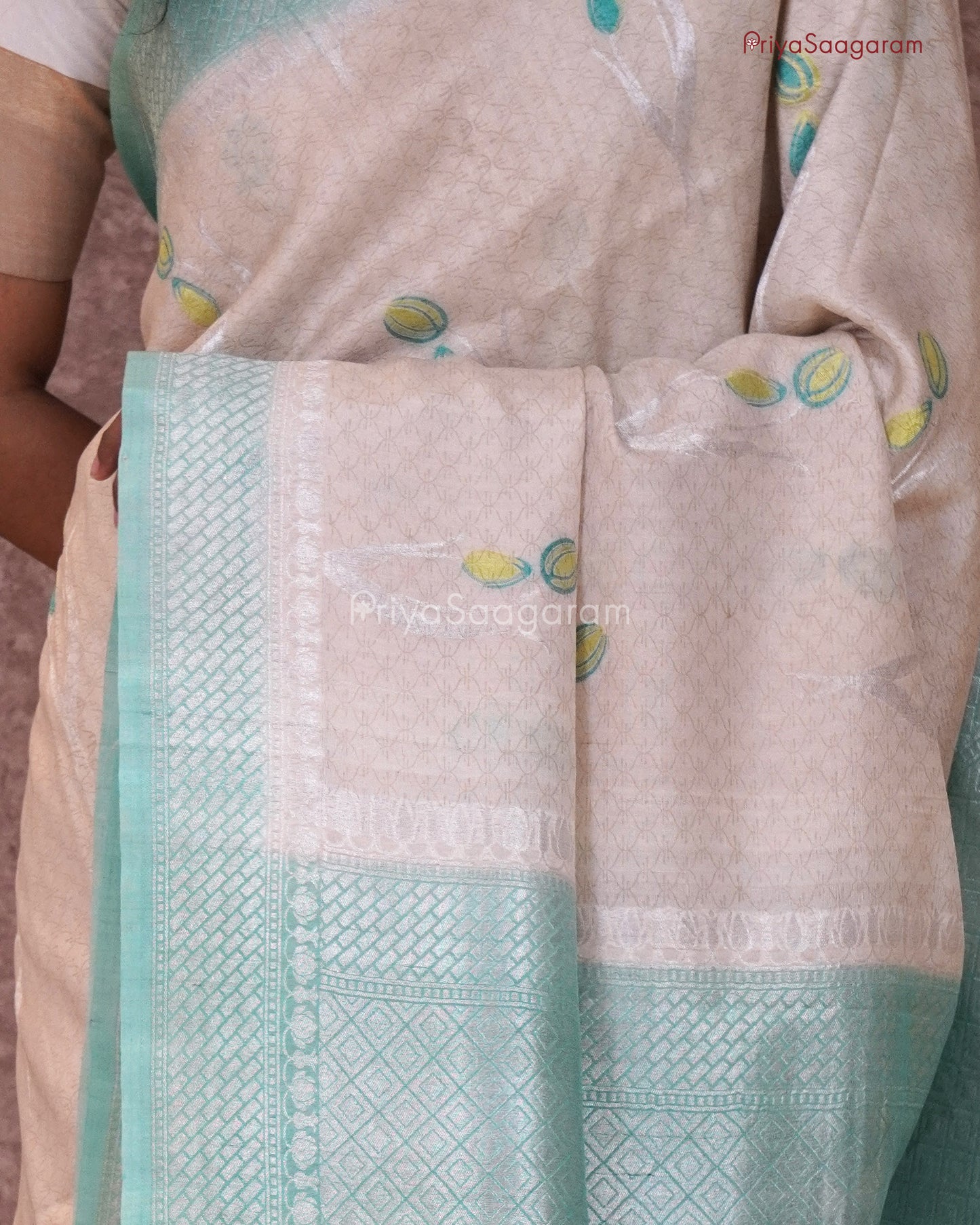 Dreamy Cream Organic Tussar - PC374