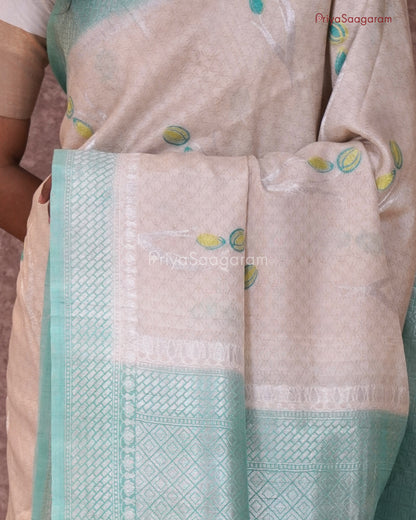 Dreamy Cream Organic Tussar - PC374