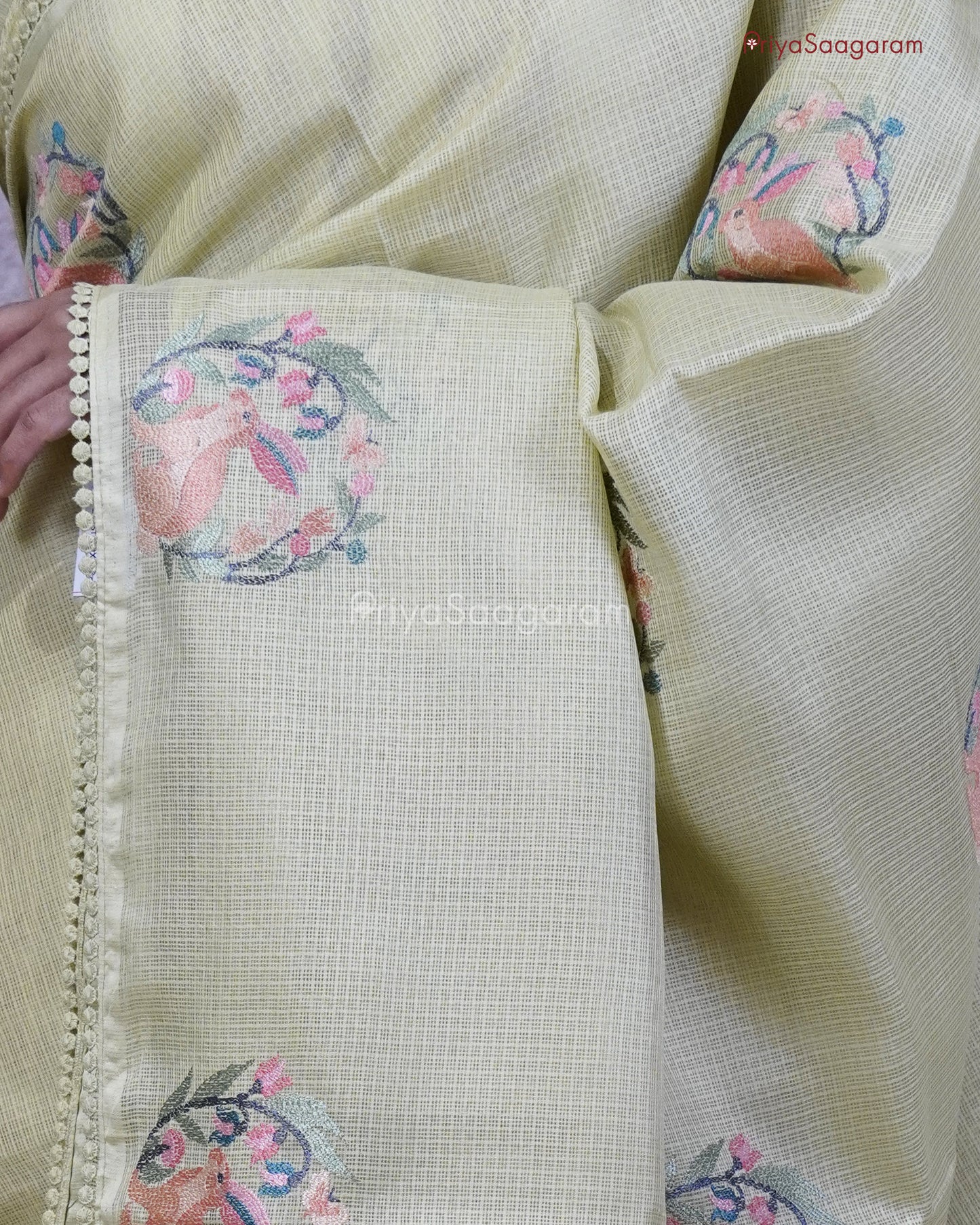 Green Embroidery Kota - PC3571