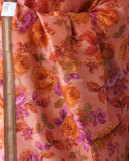 Flamingo Pink Chanderi - PB36