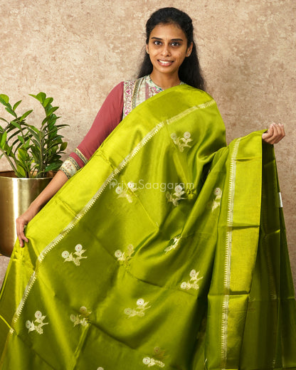 Sheen Green Chiniya Silk - PD4561