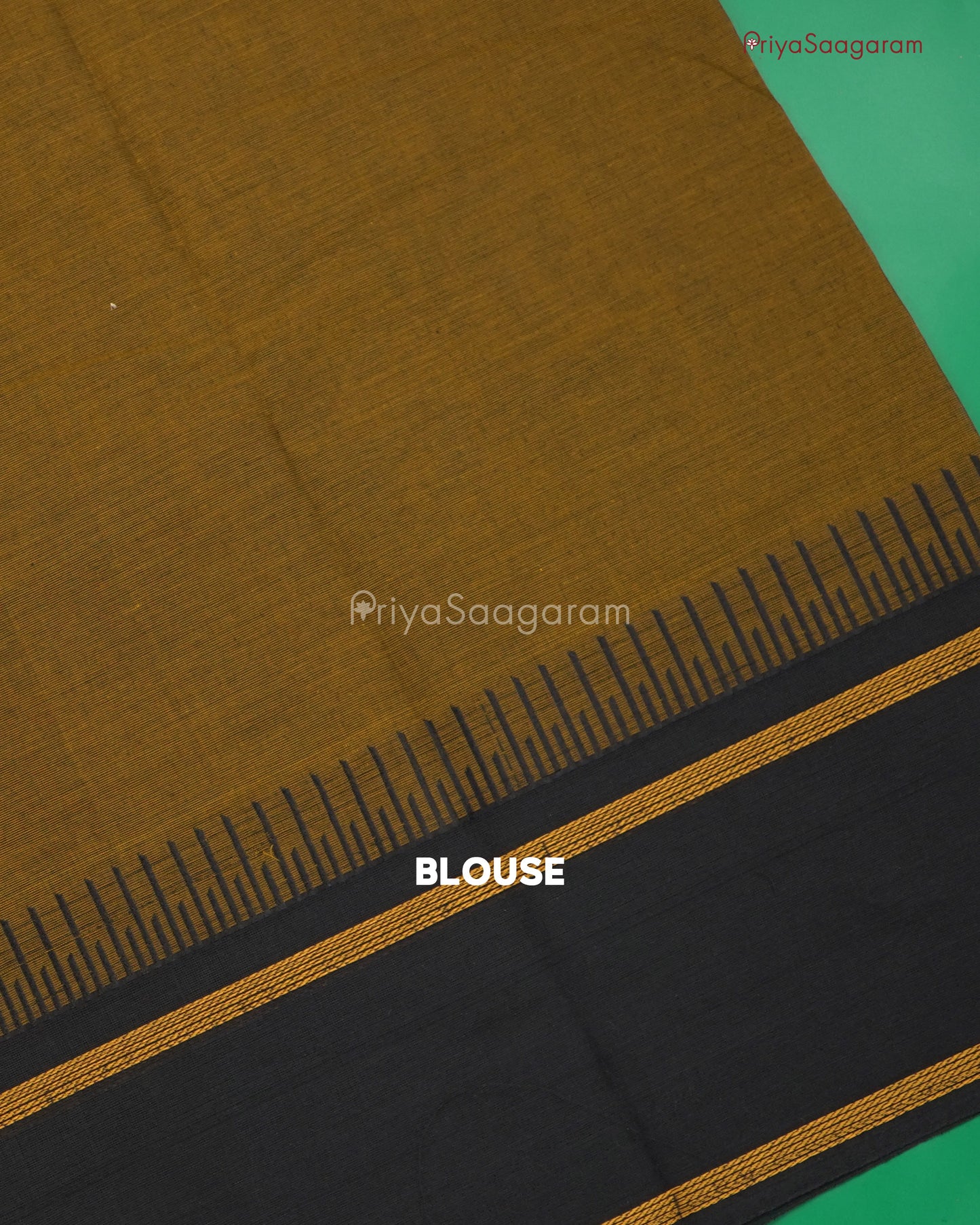 Brown Black Handloom Cotton - N84