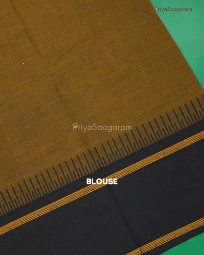 Brown Black Handloom Cotton - N84