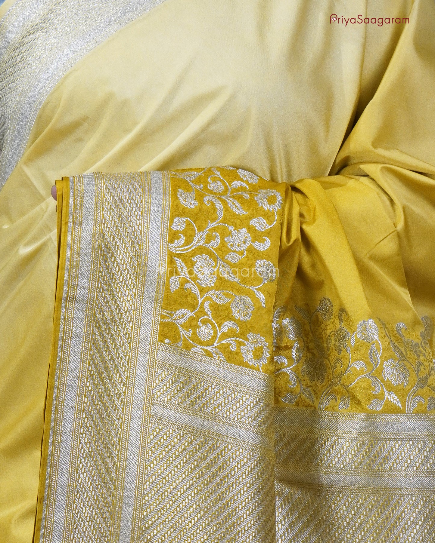 Shaded Yellow Katan Silk - PC3643