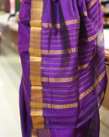 Purple Solid Mangalagiri Silk Cotton - N4990
