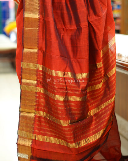 Traditional Red Mangalagiri Silk Cotton - N4320