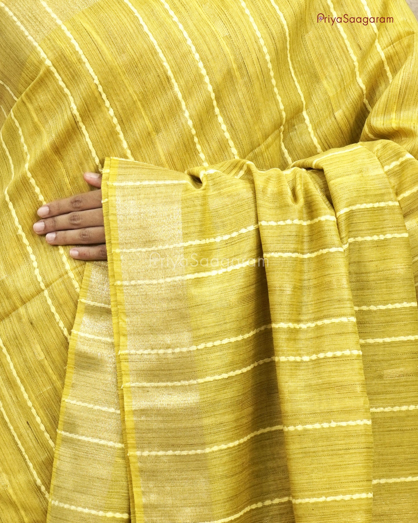 Yellow Embroidery Summer Cotton - PD71