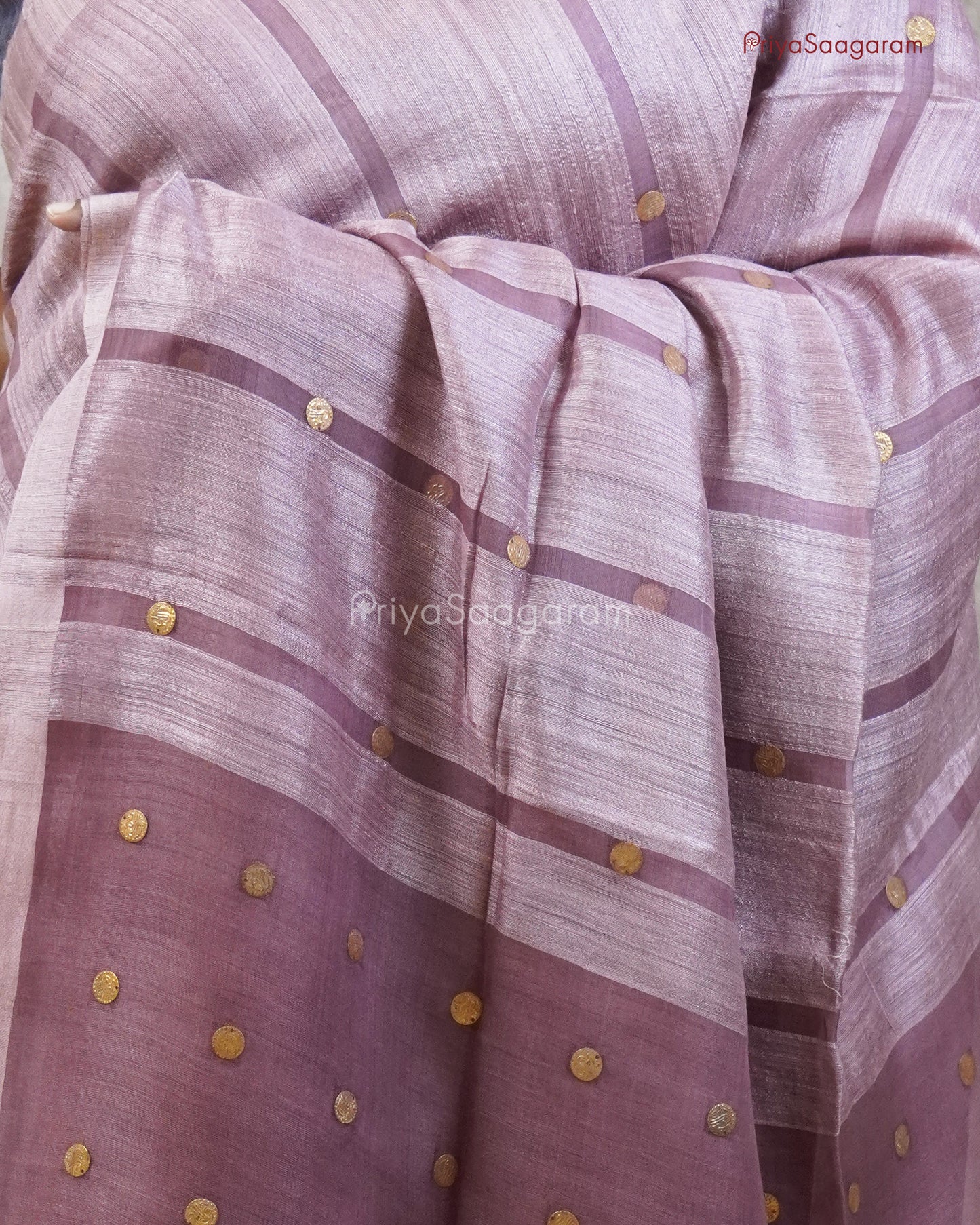 Turkish Rose Tissue Tussar - PC3074