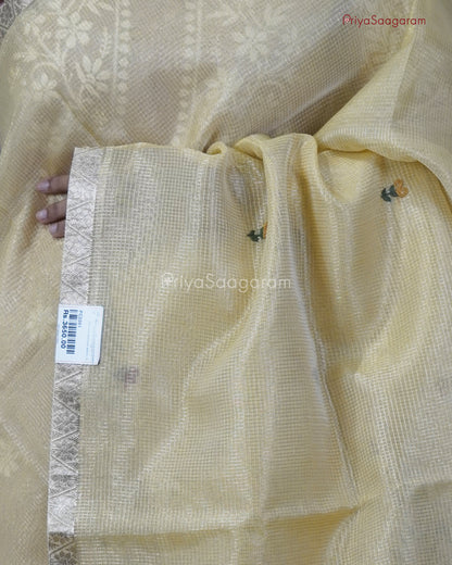 Golden Yellow Tissue Kota - PC3351