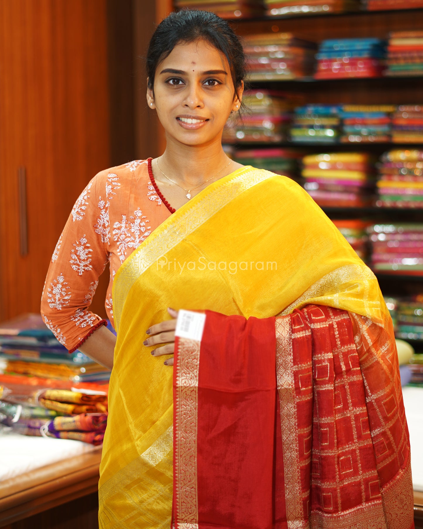 Red Yellow Russian Silk - PE362
