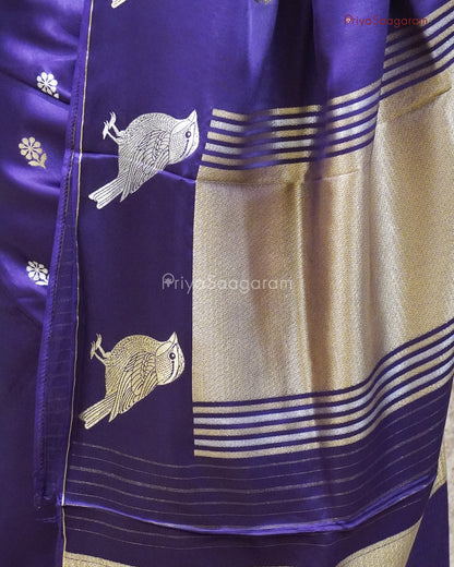 Shining Purple Satin Katan - PC4573