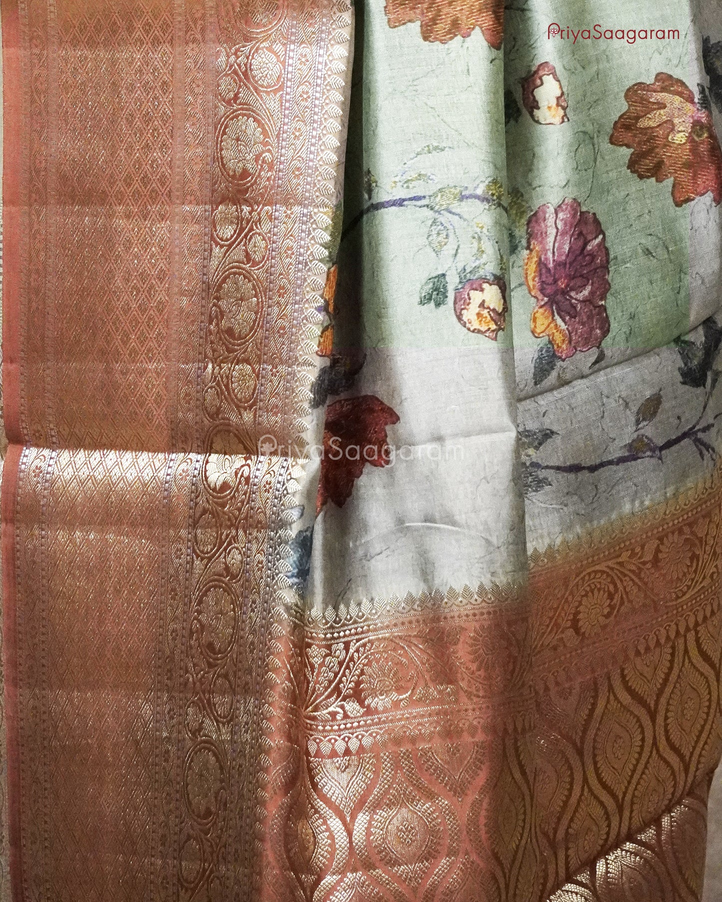 Sage Green Chiniya Silk - PB1938