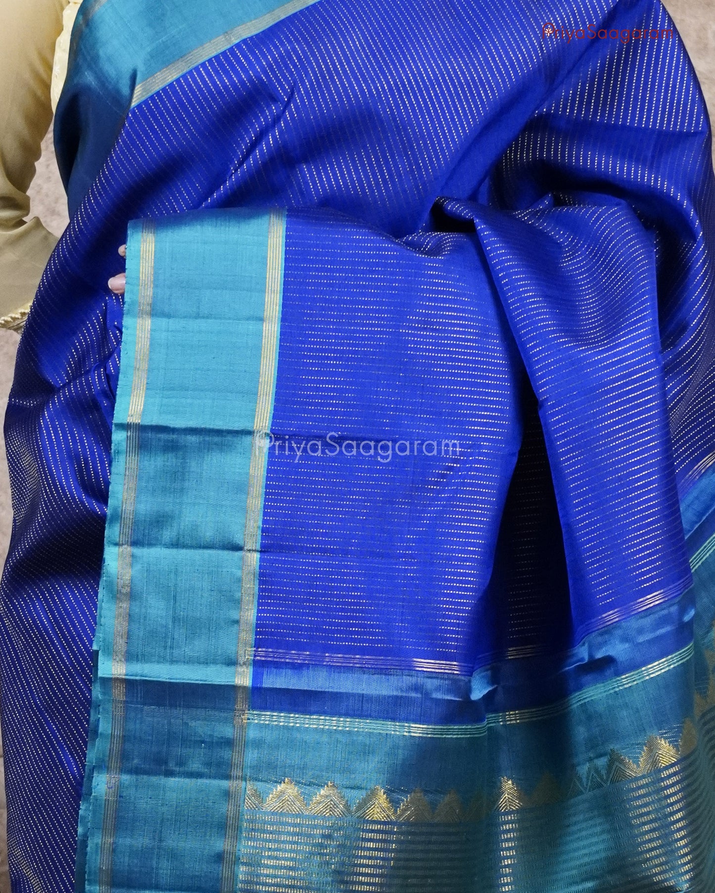 Indigo Blue Kanchipuram - M567