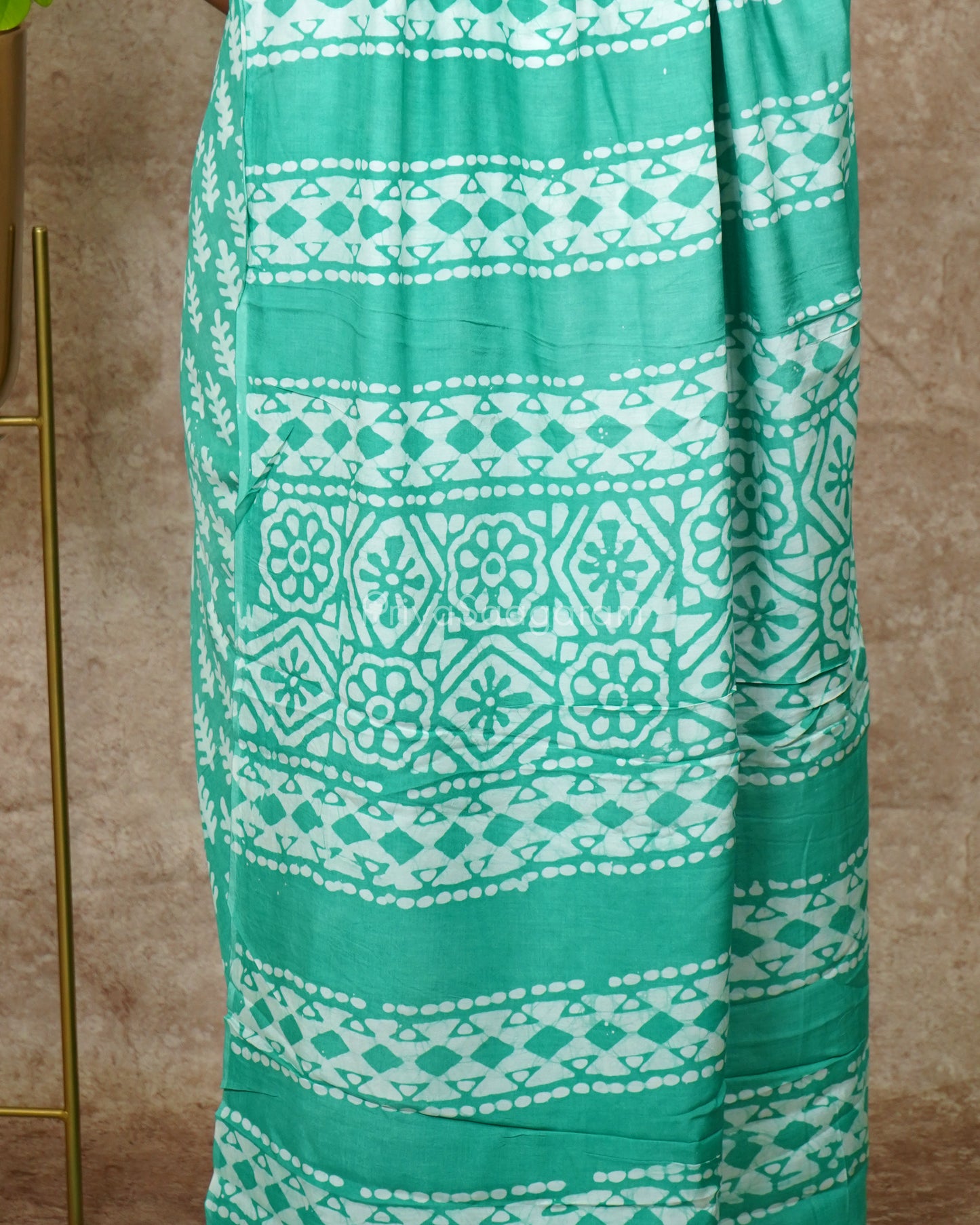 Sea Green Chanderi Soft Cotton - PD3058