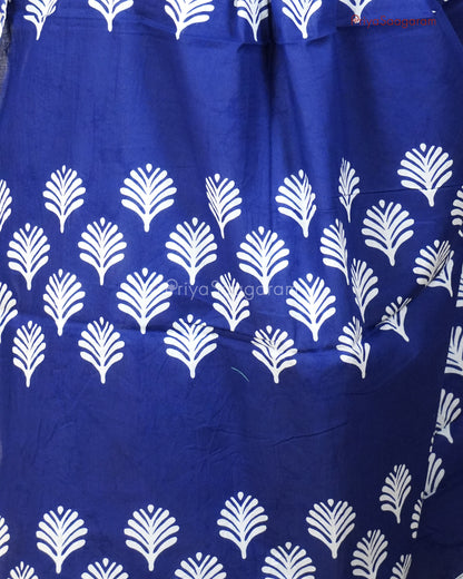 Blue White Shibori Mulmul Cotton - PB276