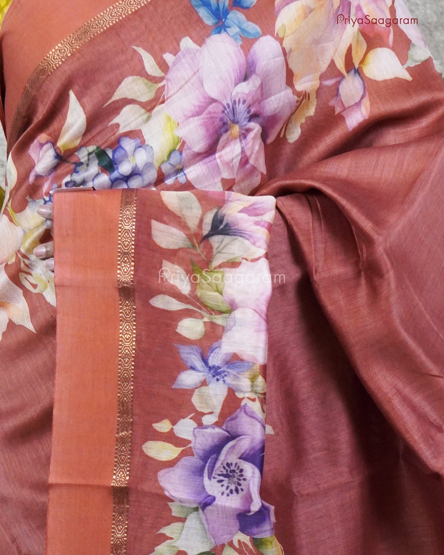 Rustic Orange Moonga Silk - PC1354