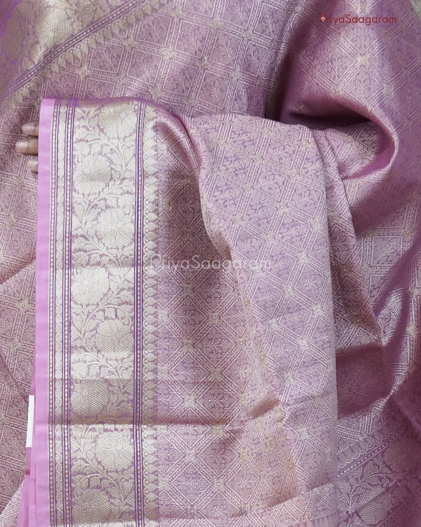 Blushing Purple Muslin Silk - PD69