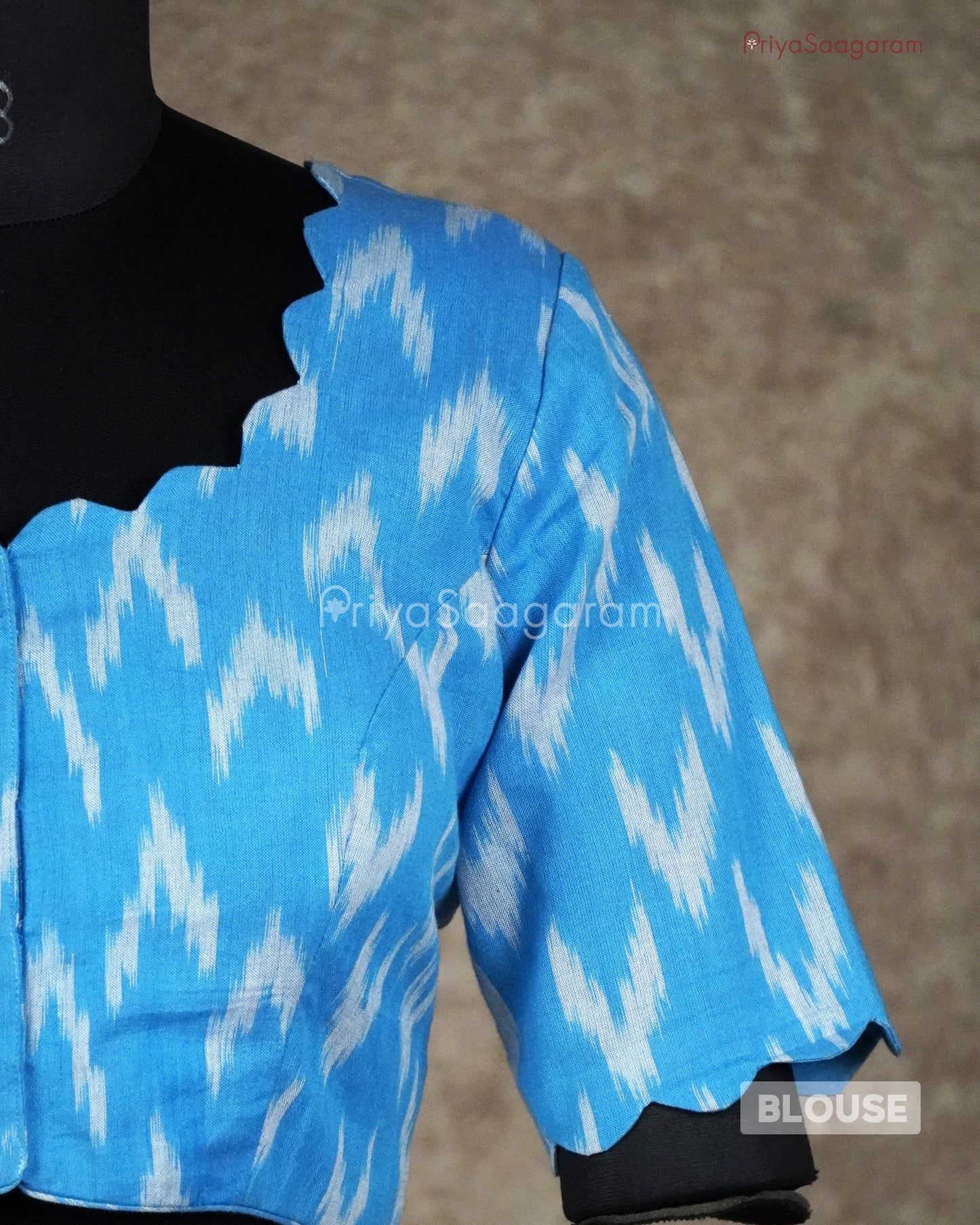 Sky Blue Readywear Blouse - L3544