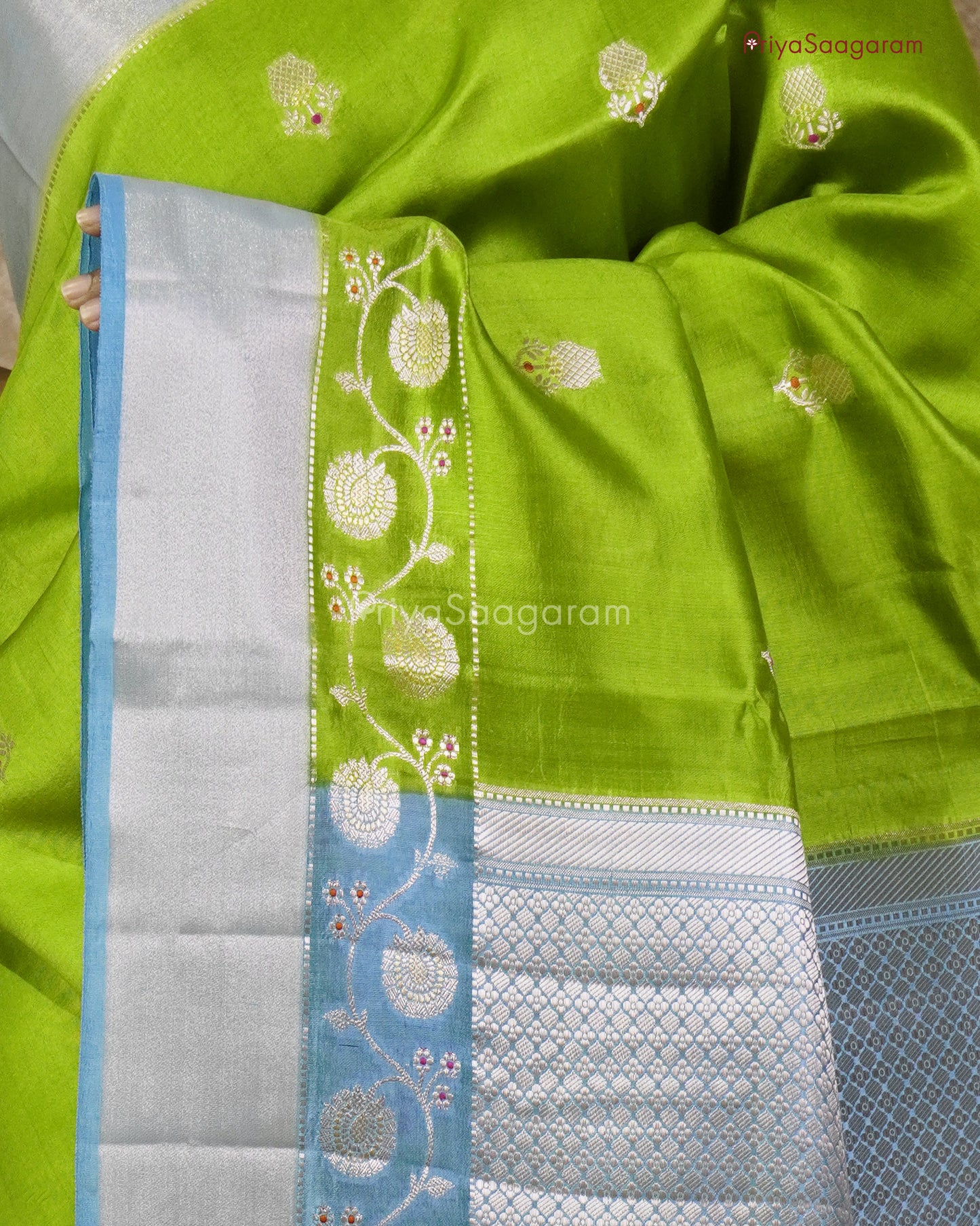 Shining Green Chiniya Silk - PC3199